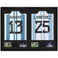 Cristian Romero & Lisandro Martínez Signed Argentina Ultra Premium Frame