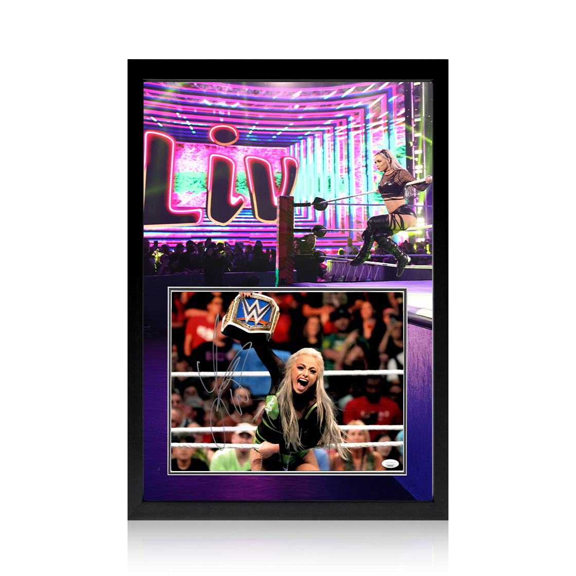 Liv Morgan Signed Image Iconic Frame (JSA)