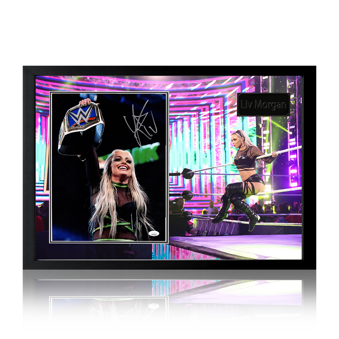 Liv Morgan Signed Image Iconic Frame (JSA)
