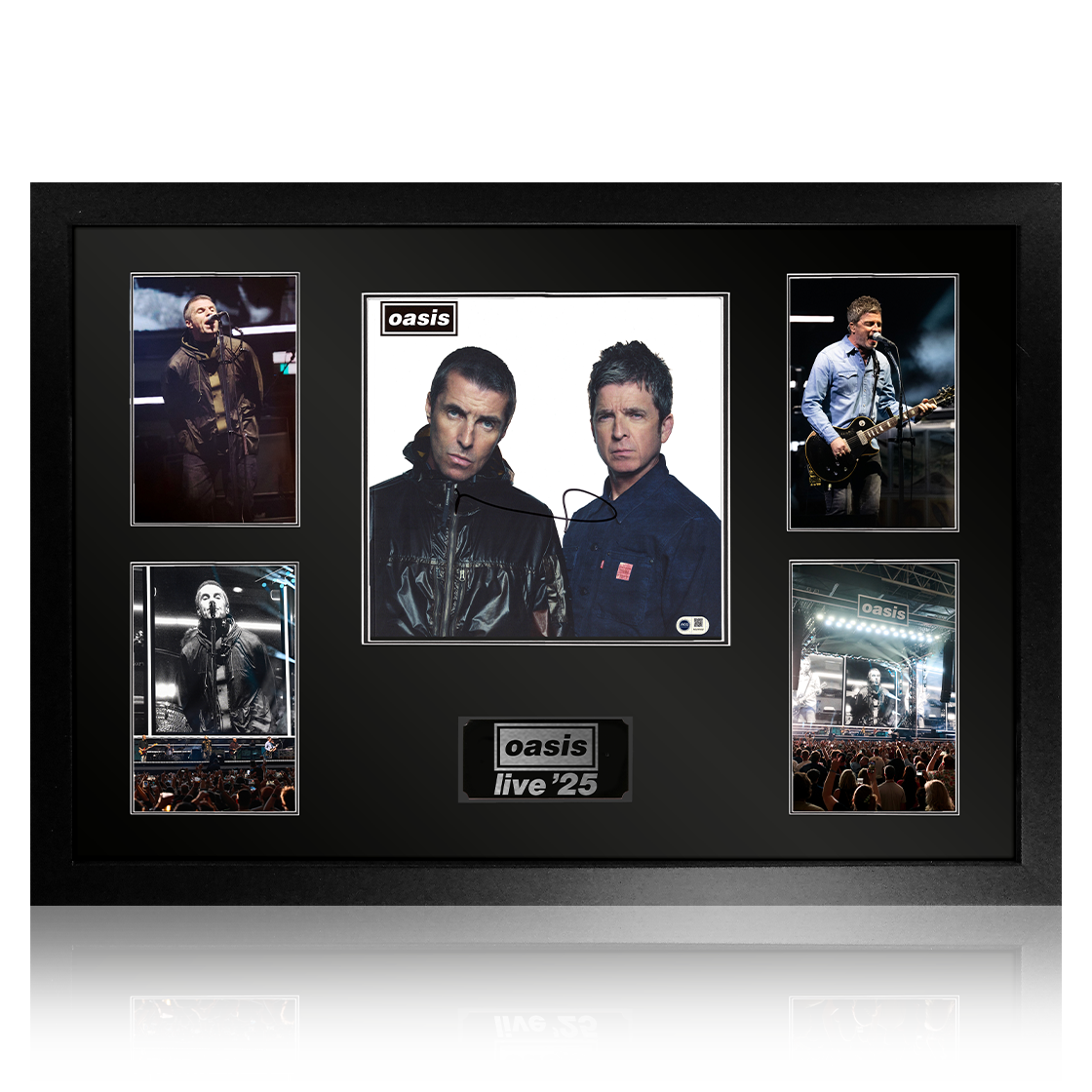 Noel Gallagher Signed Oasis Live '25 Programme Premium Frame (ACG Cert)