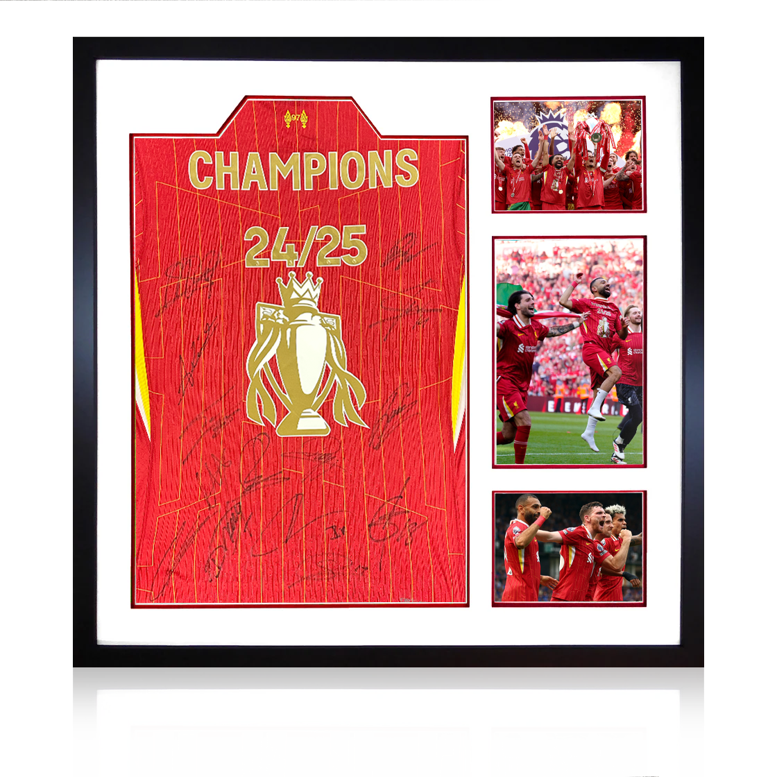 Squad Signed Champions League Winners Liverpool Shirt Elite Display (ACG Cert)