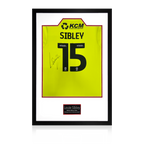 Louie Sibley Match-Worn & Signed Rotherham United Shirt Premium Frame