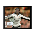 Louis Saha Signed Fulham Cut Deluxe Mount Frame