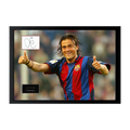 Luis Enrique Signed FC Barcelona Cut Iconic Frame (ACG Cert)