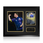 Luke Littler Signed Ultimate Darts Card Deluxe Mount Frame