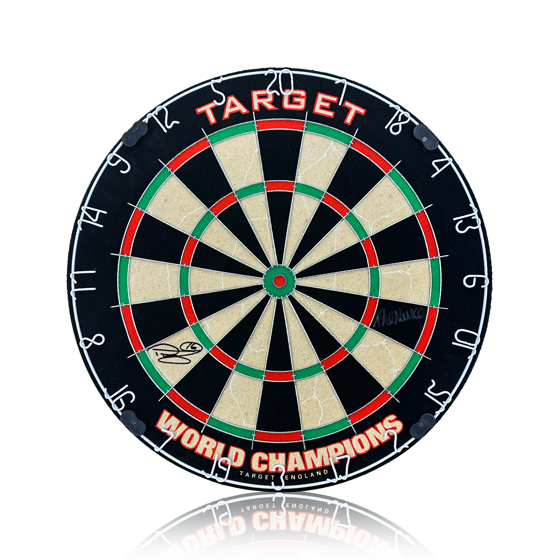Luke Littler & Phil Taylor Signed Dartboard.