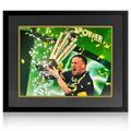 Luke Littler Signed 2025 World Champion Image Deluxe Mount Frame