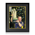 Luke Littler Signed 2025 World Champion Image Deluxe Mount Frame