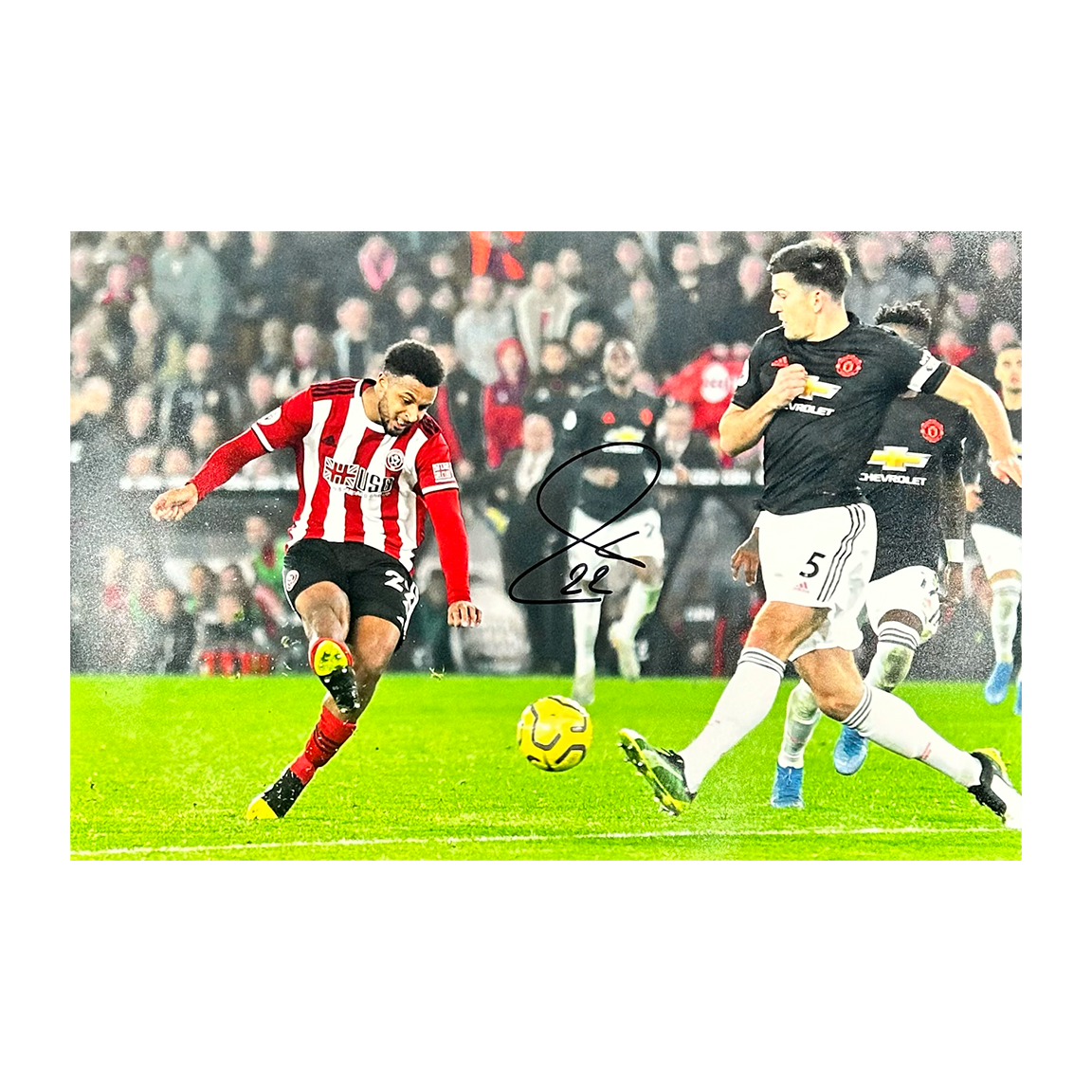 Lys Mousset Signed Sheffield United 12x8 Image