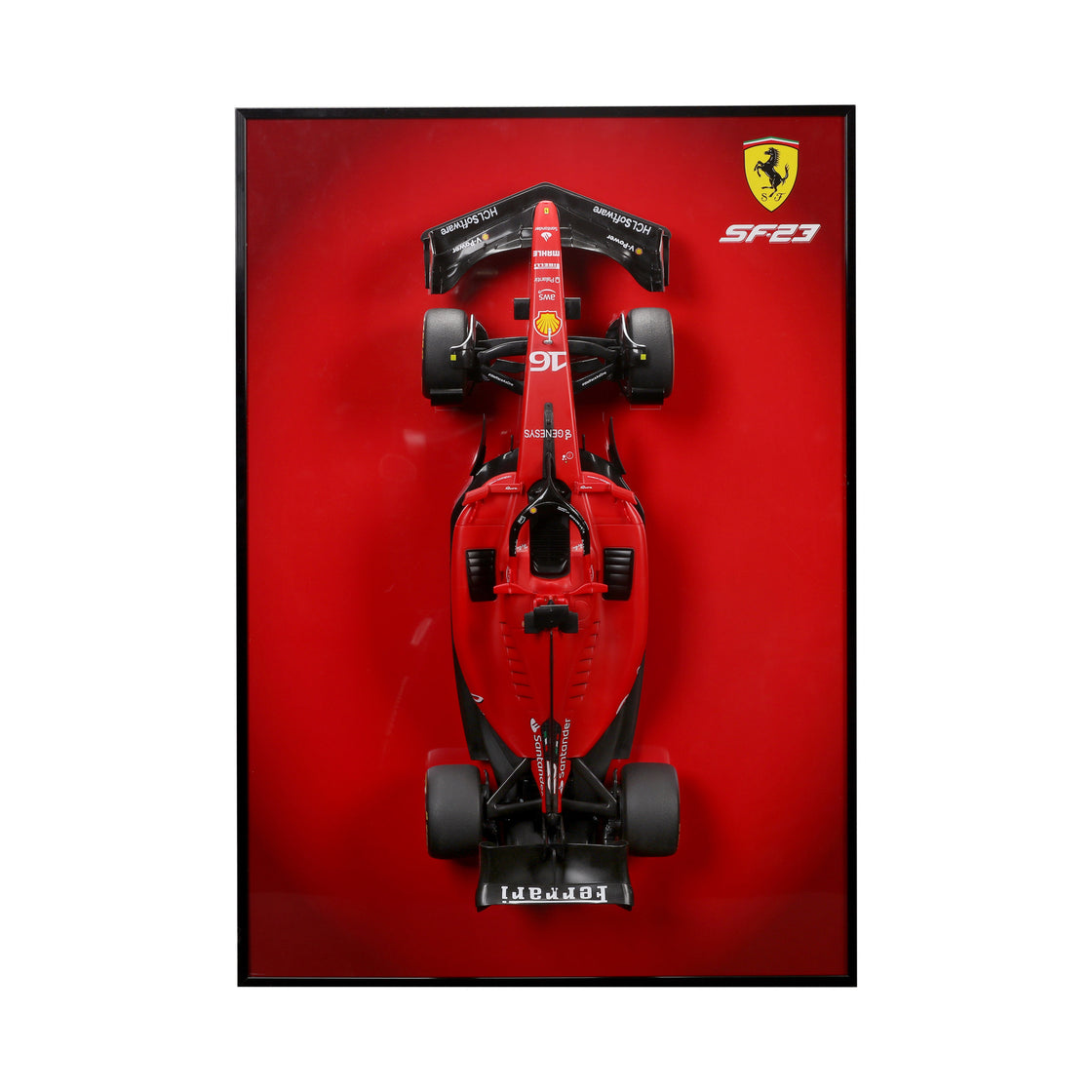 1:10 RC F1 Ferrari SF-23 2023 Leclerc Photo Frame Display
