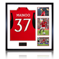 Kobbie Mainoo Signed Manchester United Elite Frame