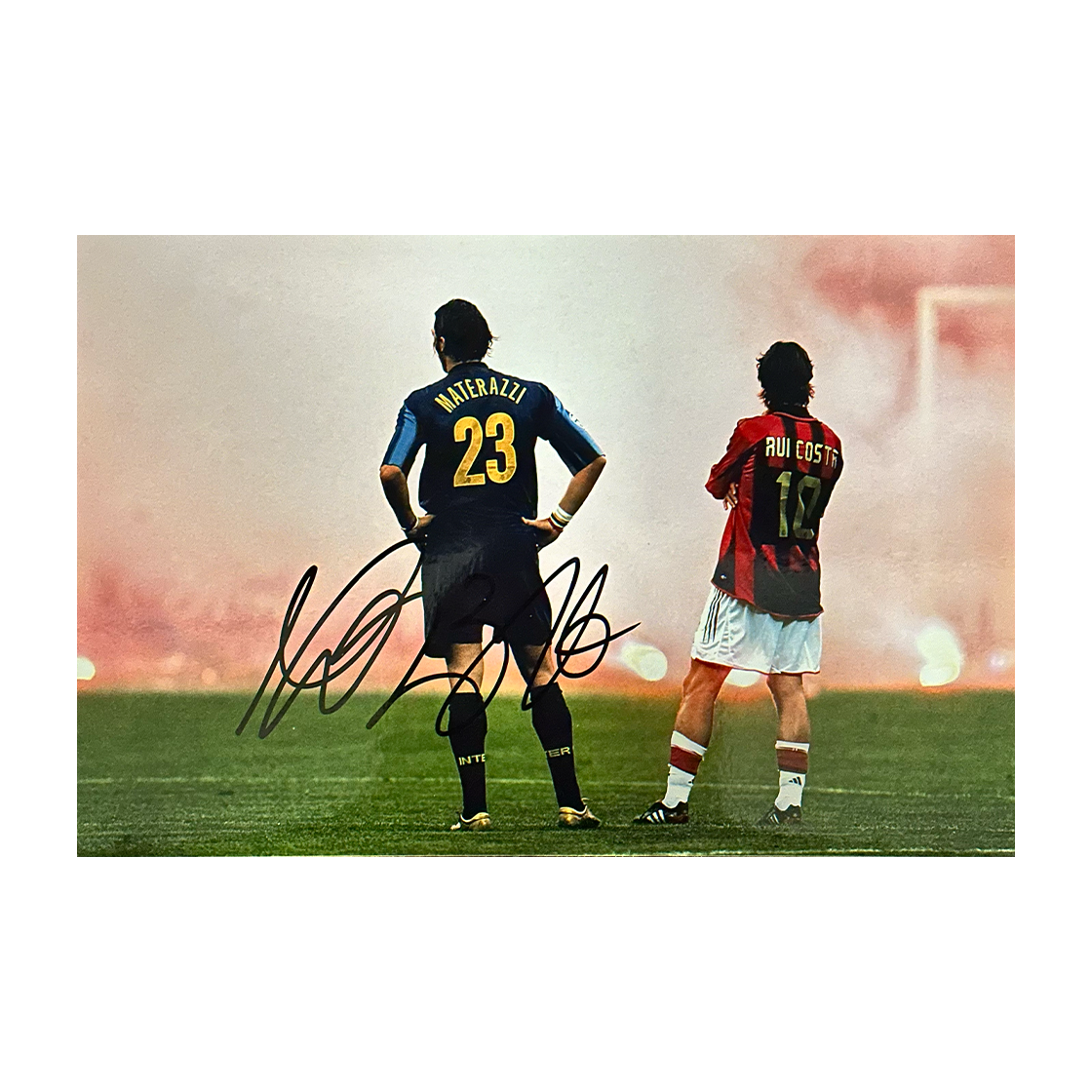 Marco Materazzi Signed Inter Milan 12x8 Image 1