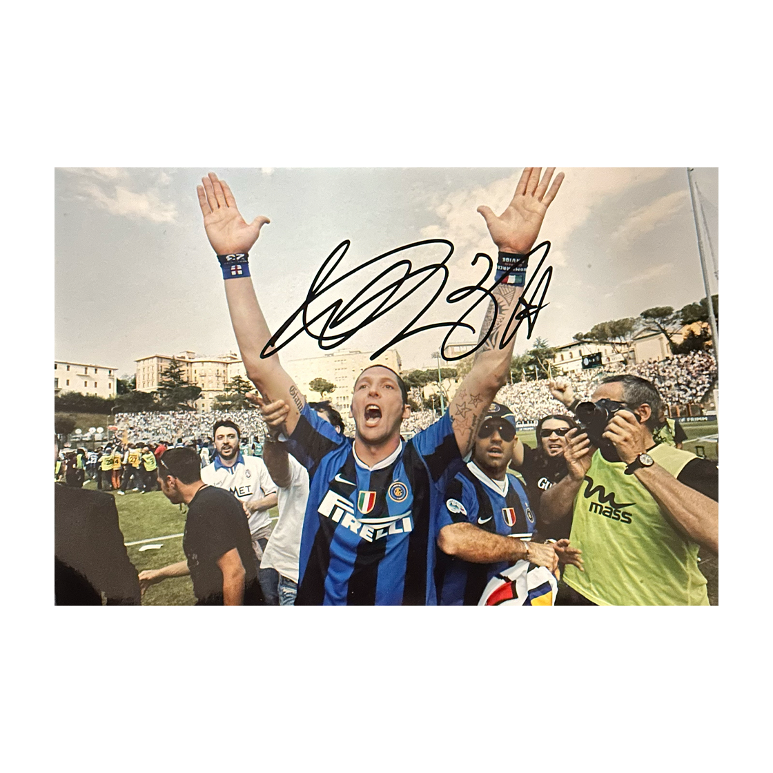 Marco Materazzi Signed Inter Milian 12x8 Image