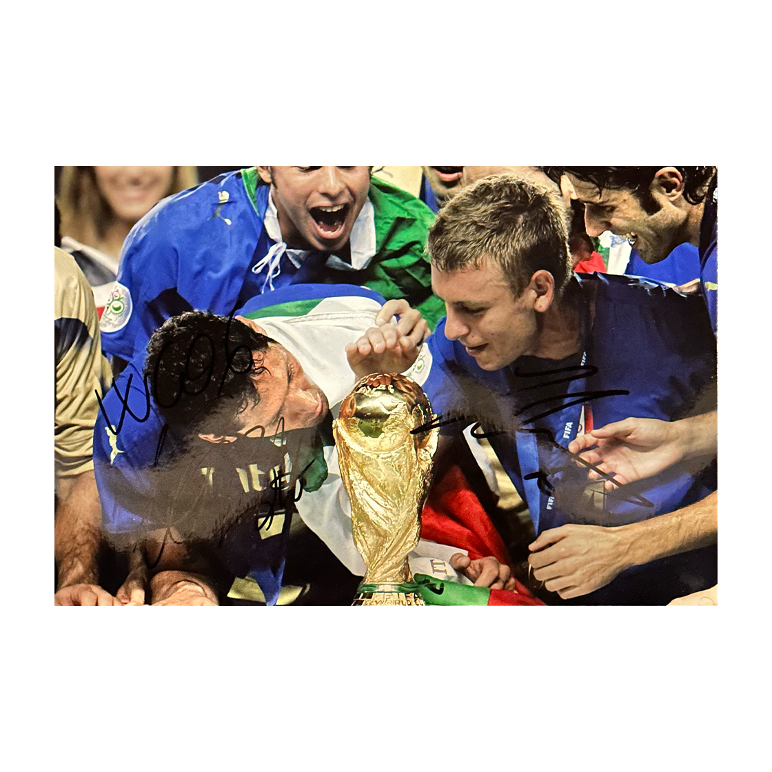 Marco Materazzi & Daniele De Rossi Signed Italy 12x8 Image