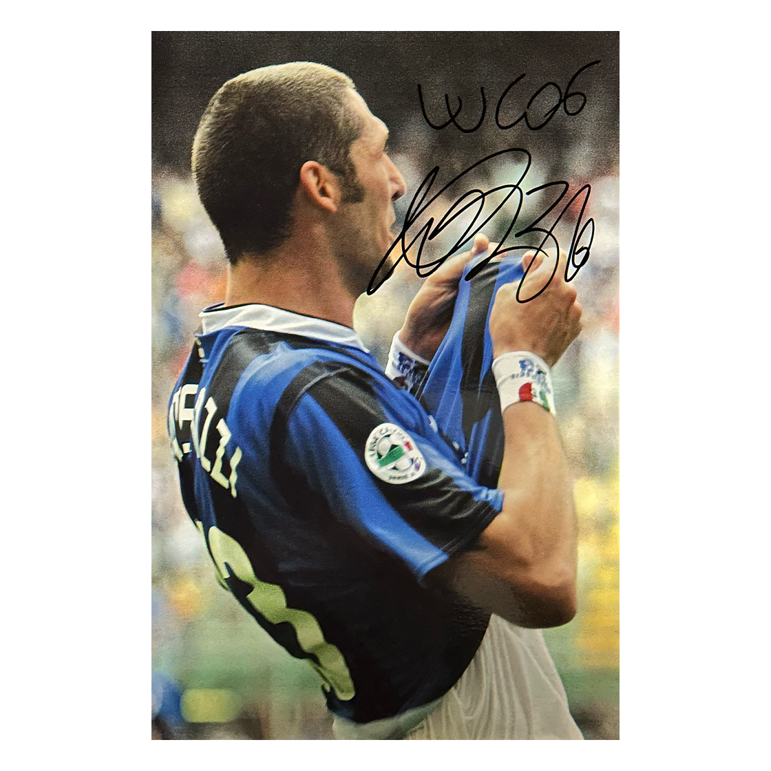 Marco Materazzi Signed Italy 12x8 Image 3
