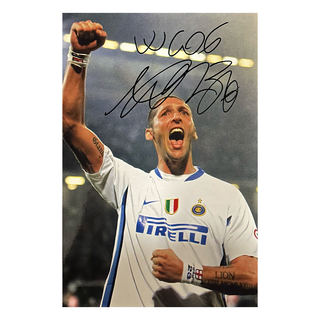 Marco Materazzi Signed Italy 12x8 Image 5