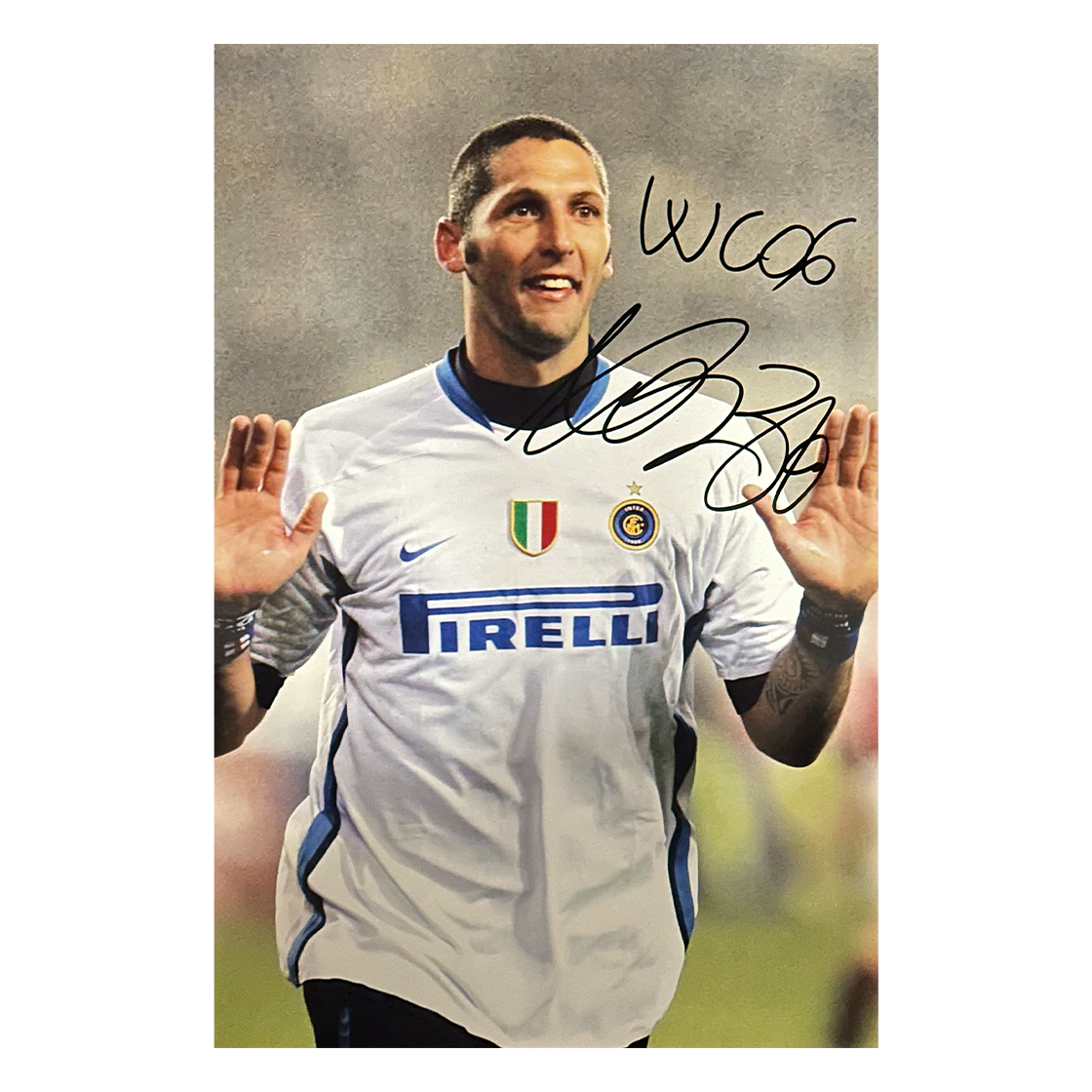 Marco Materazzi Signed Italy 12x8 Image 6