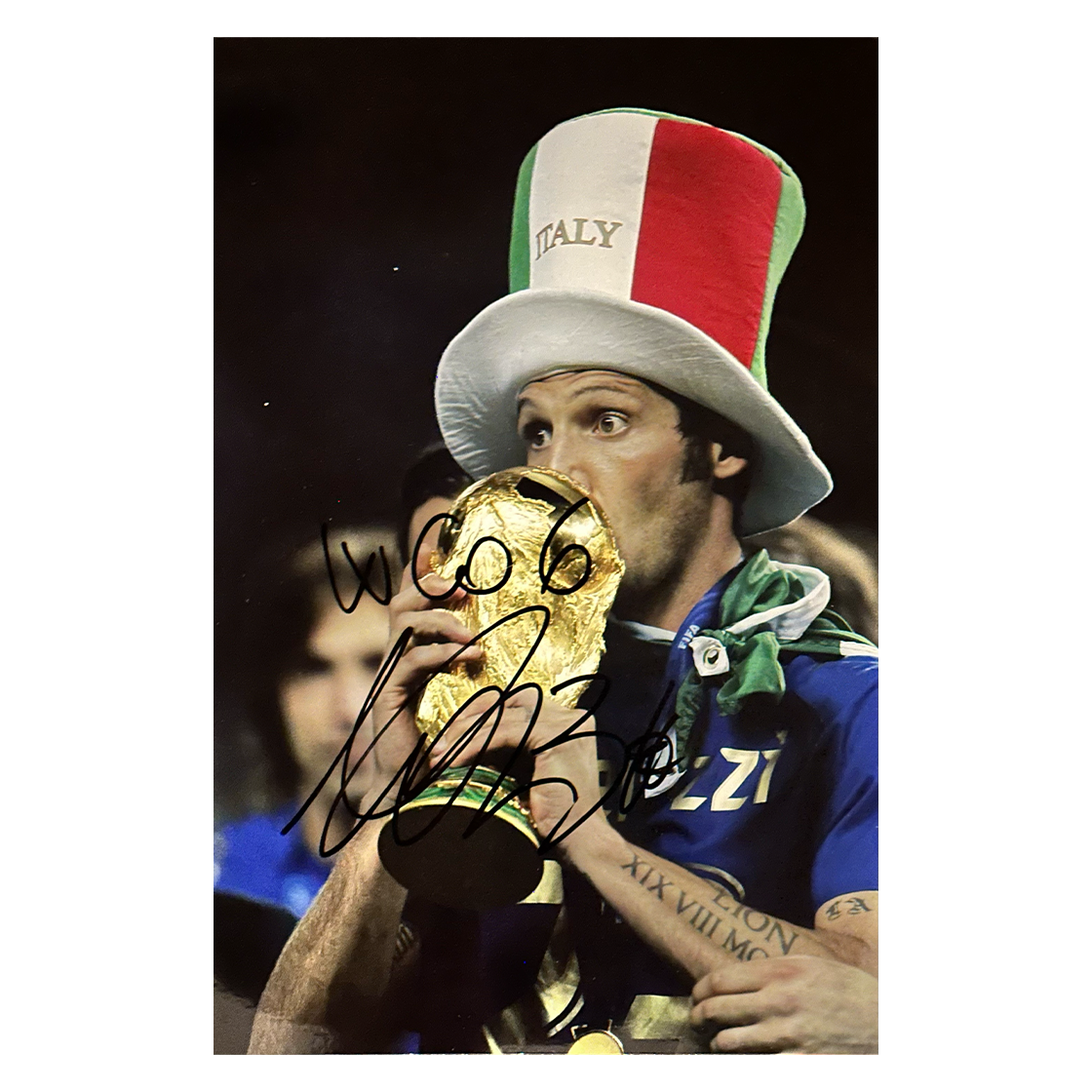 Marco Materazzi Signed Italy 12x8 Image 7