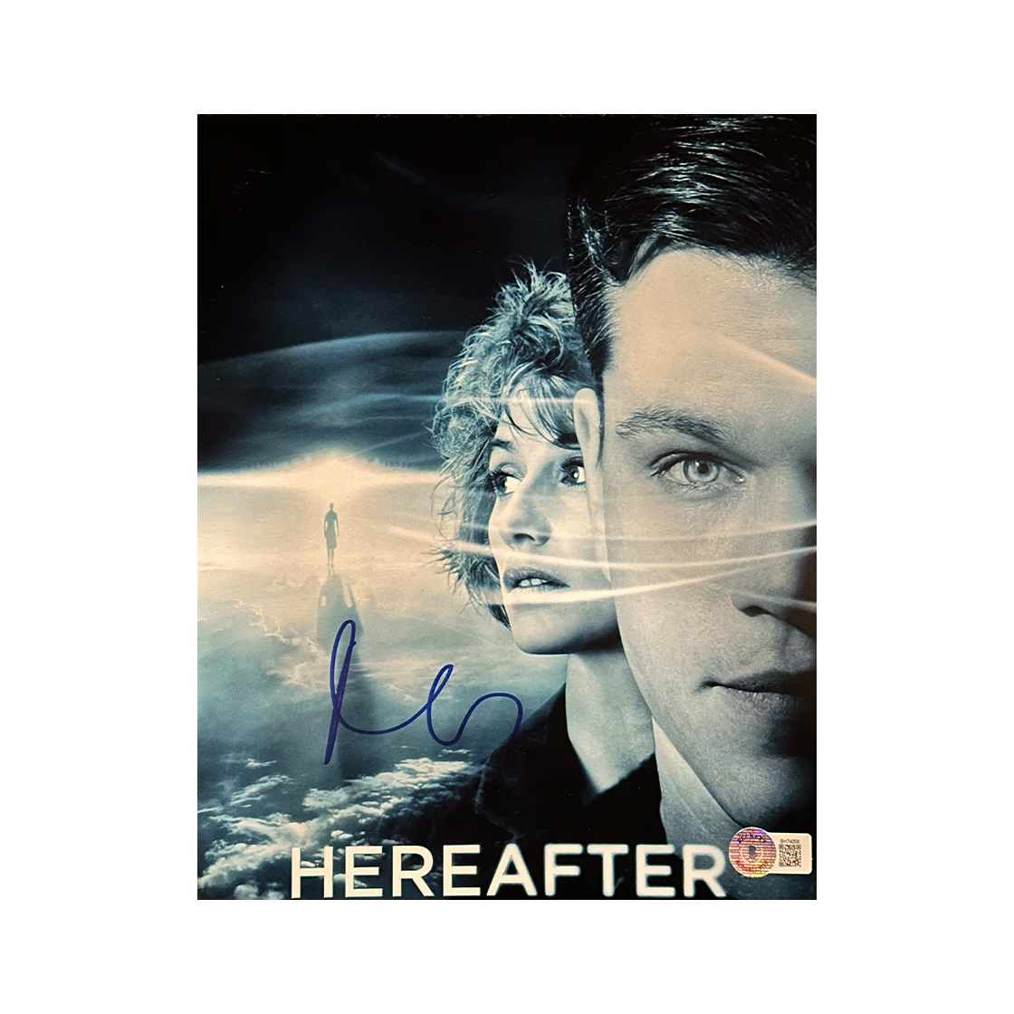 Matt Damon Signed Here After 10x8 Image (BECKETT)