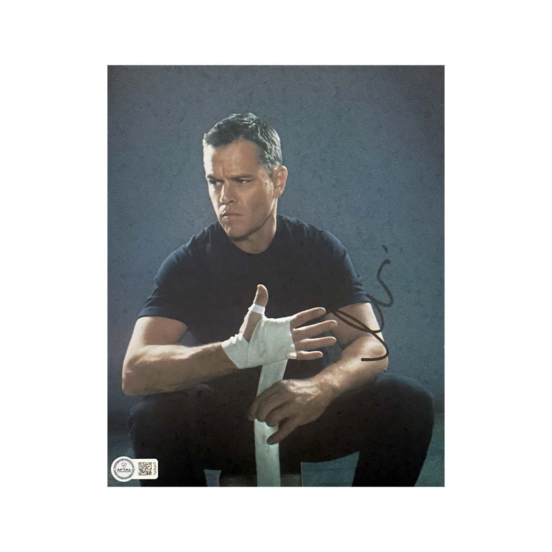 Matt Damon Signed Jason Bourne 10x8 Image 1 (AFTAL Authenticated)