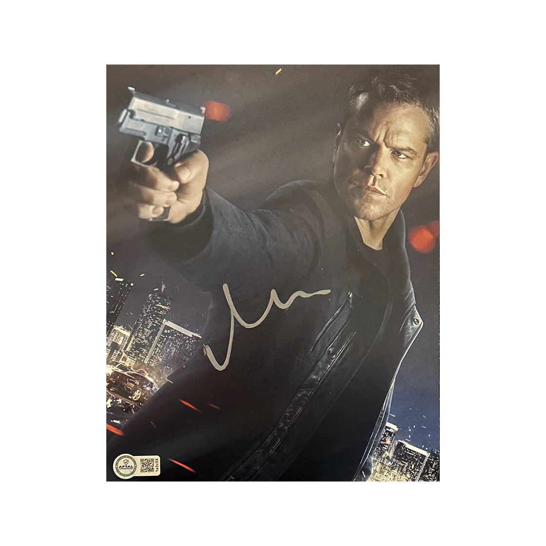 Matt Damon Signed Jason Bourne 10x8 Image 3 (AFTAL Authenticated)