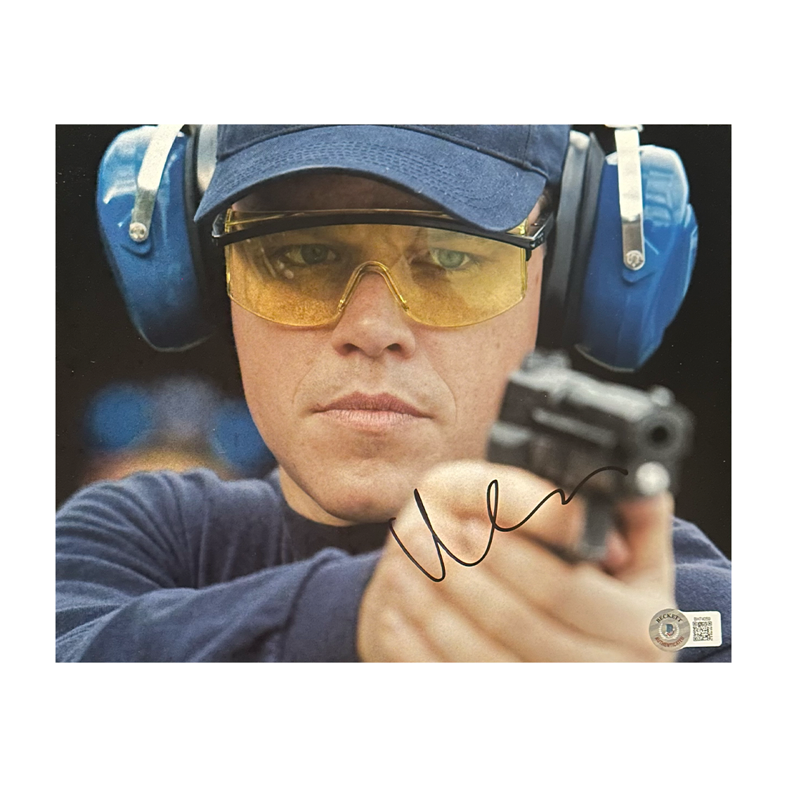 Matt Damon Signed The Departed 10x8 Image (Beckett)