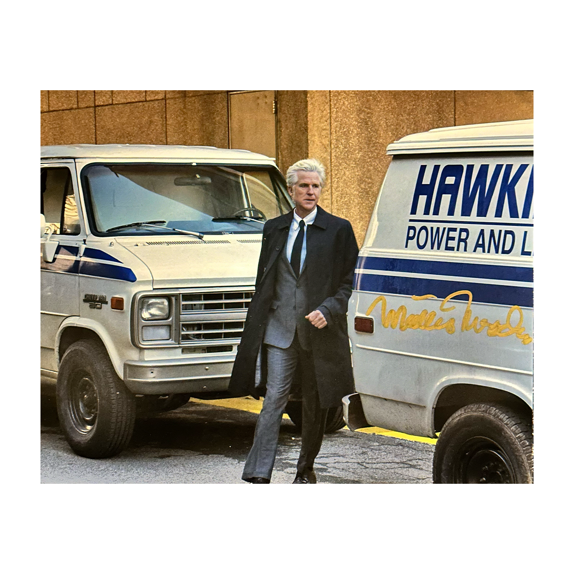 Matthew Modine Signed Stranger Things 10x8 Image 2 (ACOA)