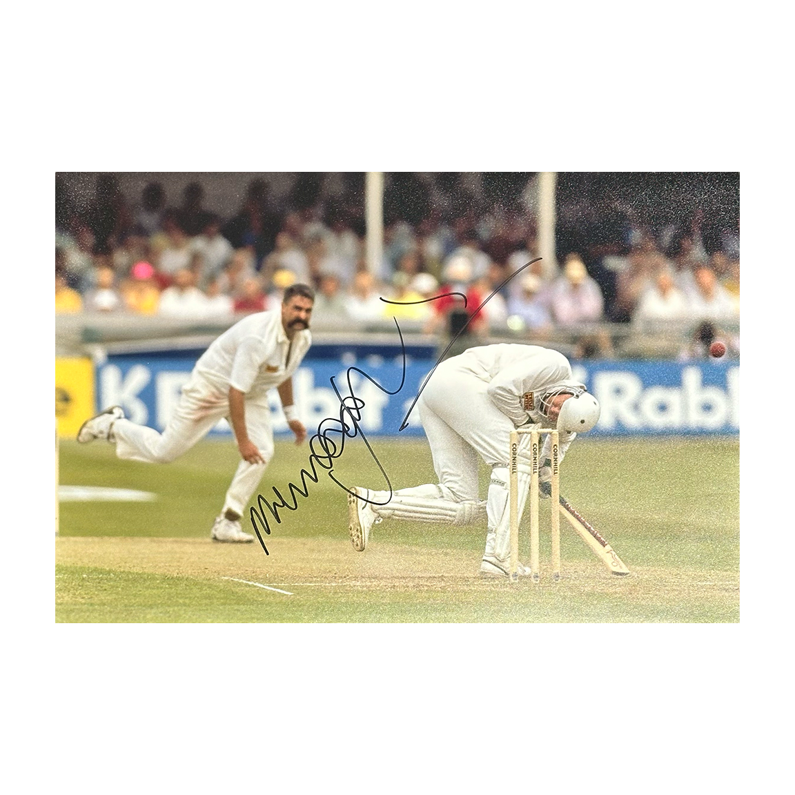 Merv Hughes Signed 12x8 Image #1