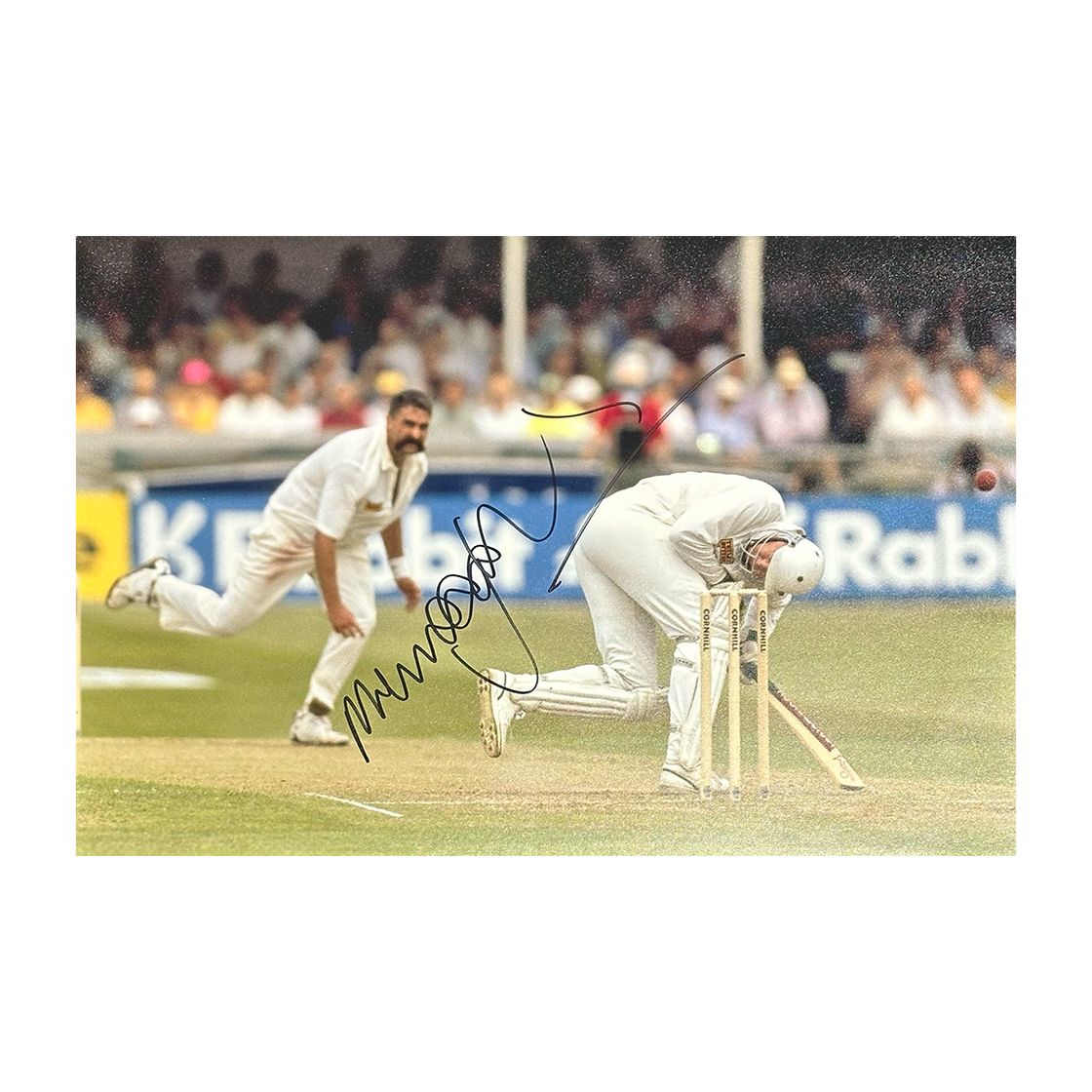 Merv Hughes Signed 12x8 Image #1
