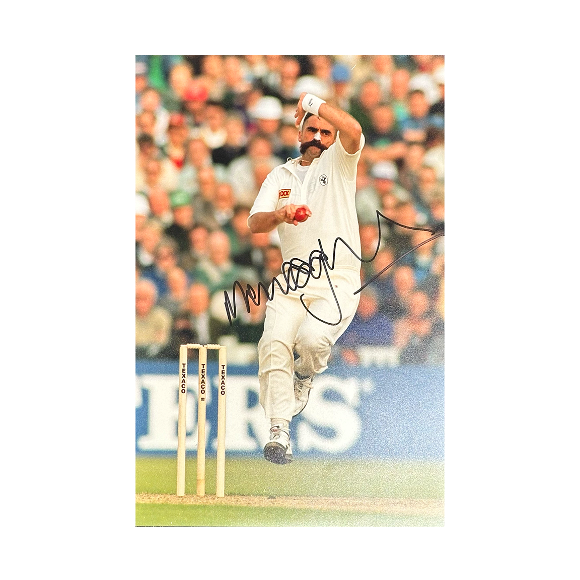 Merv Hughes Signed 12x8 Image #3