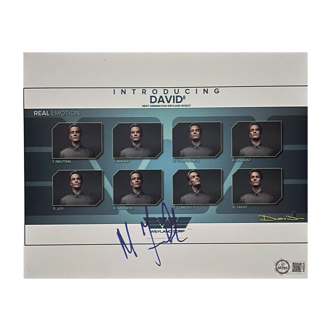 Michael Fassbender Signed Prometheus 10x8 Image (AFTAL Authenticated)