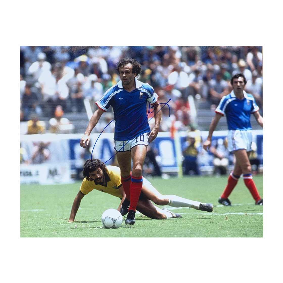 Michel Platini Signed France 10x8 Photo 3