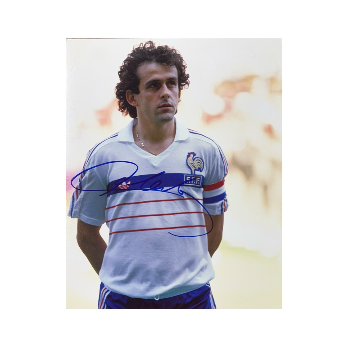 Michel Platini Signed France 10x8 Photo 1