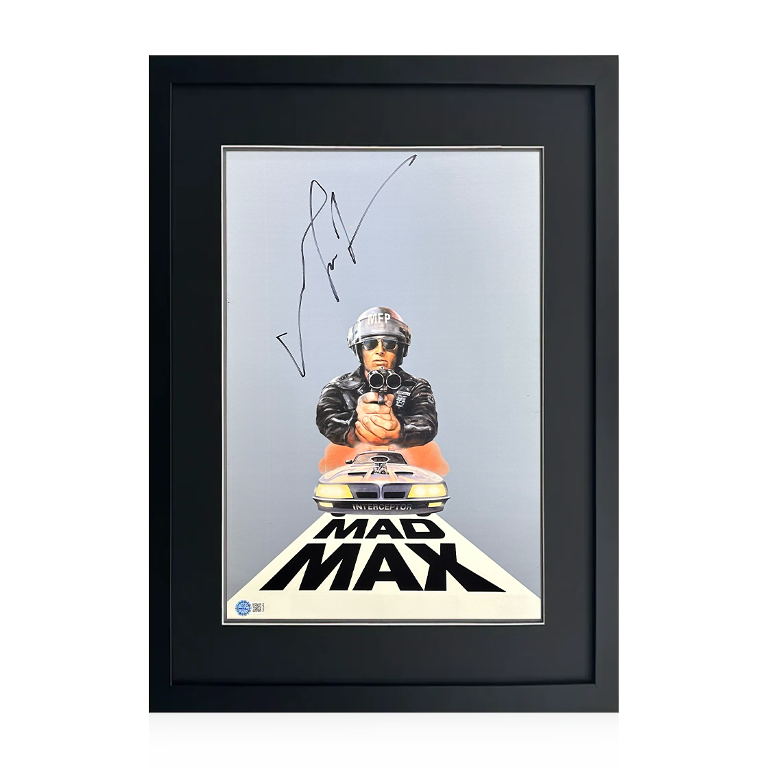 Mel Gibson Signed Mad Max 18x12 Image Compact Frame (AFTAL Authenticated)