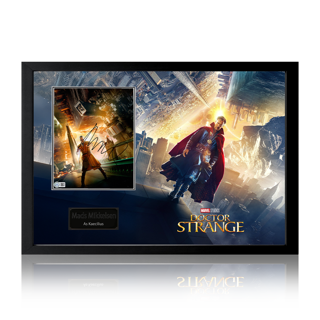 Mads Mikkelsen Signed Doctor Strange Image Iconic Frame (AFTAL Authentication)