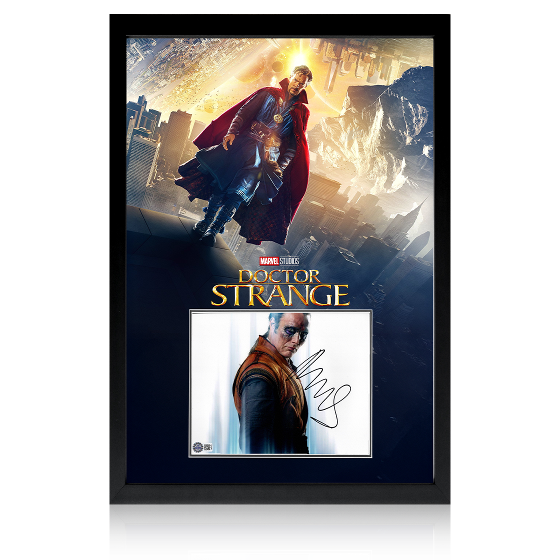 Mads Mikkelsen Signed Doctor Strange Image Iconic Frame (AFTAL Authentication)