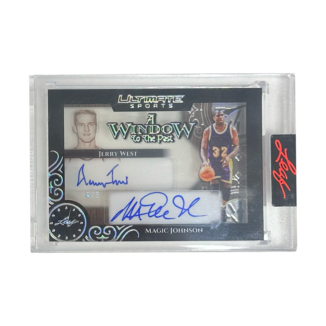 Leaf A Window To The Past Jerry West & Magic Johnson 4/8