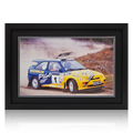 Malcolm Wilson Ford Escort Cosworth Original Signed Rally Poster Display