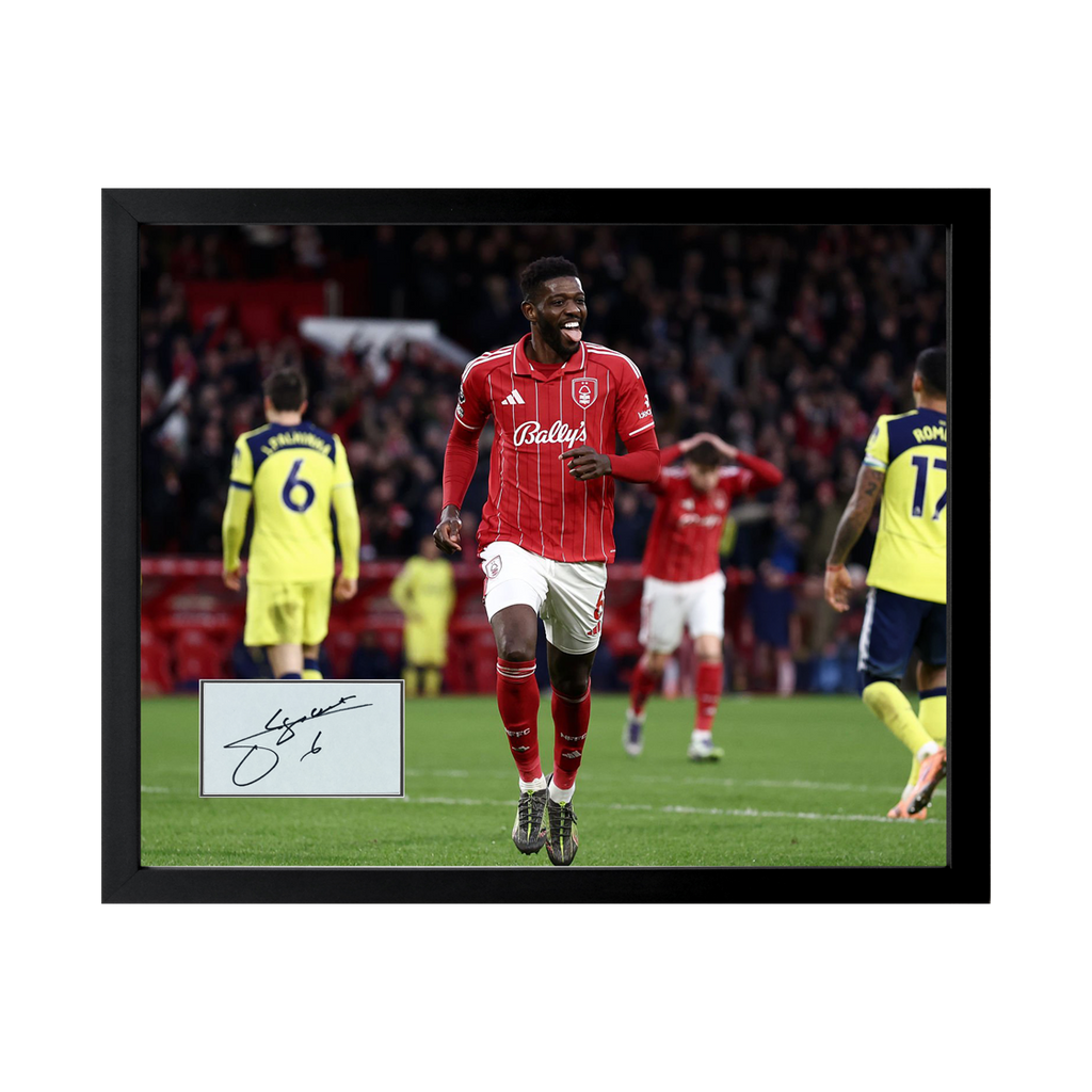 Mamadou Sangaré Signed Nottingham Forest Cut Deluxe Mount Frame