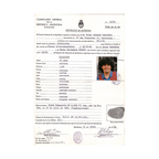 Diego Maradona Signed Barcelona Certificate Of Registration (JSA)
