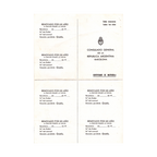 Diego Maradona Signed Barcelona Certificate Of Registration (JSA)