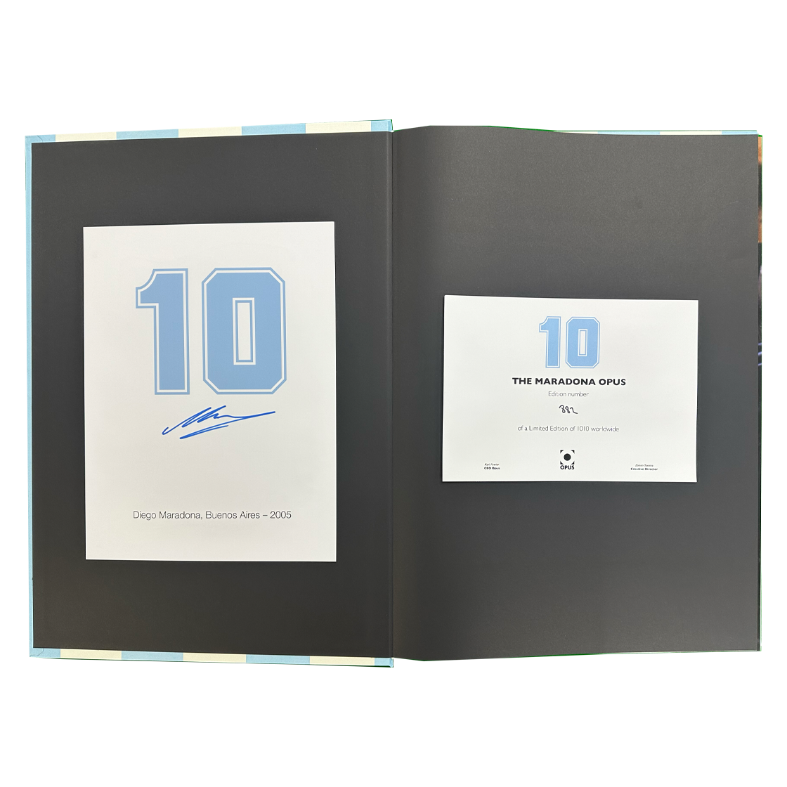 Diego Maradona Signed Limited Edition Opus Book