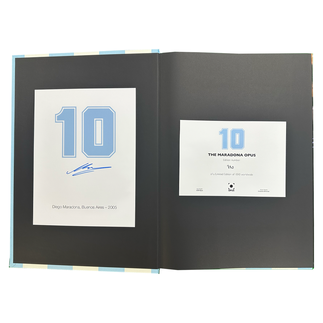 Diego Maradona Signed Limited Edition Opus Book