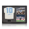 Diego Maradona Signed Cut Classic Frame