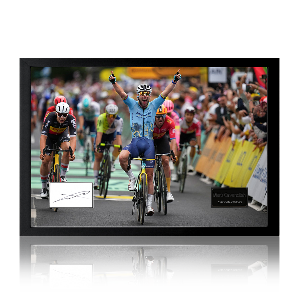 Mark Cavendish Signed Cut Iconic Frame