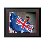 Mark Webber Signed 16x12 Image Deluxe Mount Frame