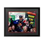 Mark Webber Signed 16x12 Image Deluxe Mount Frame (ACG Cert)