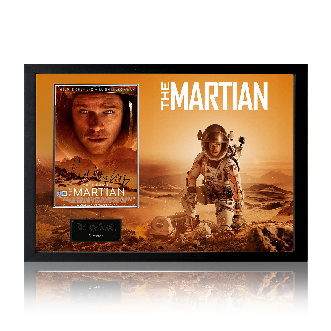 Ridley Scott Signed The Martian Image Iconic Frame (Beckett)