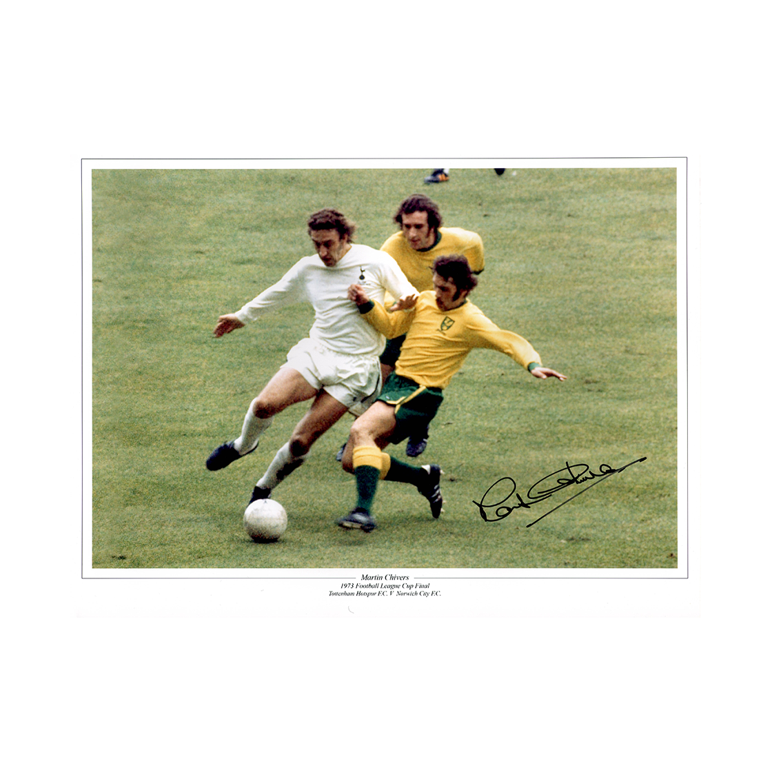 Martin Chivers Signed Tottenham Hotspur 16x12 Photo