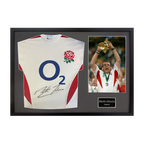 Martin Johnson Signed England Shirt Classic Frame